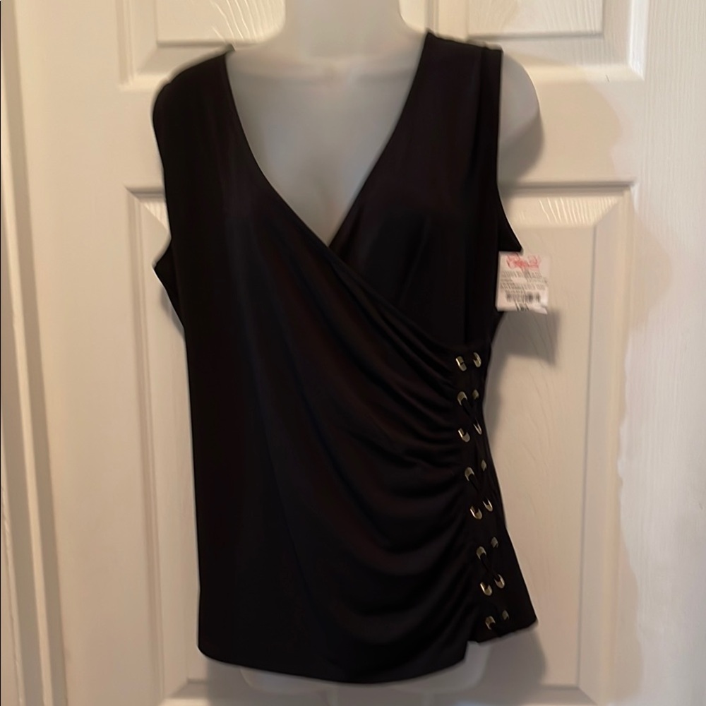 Elegant Black Sleeveless Top